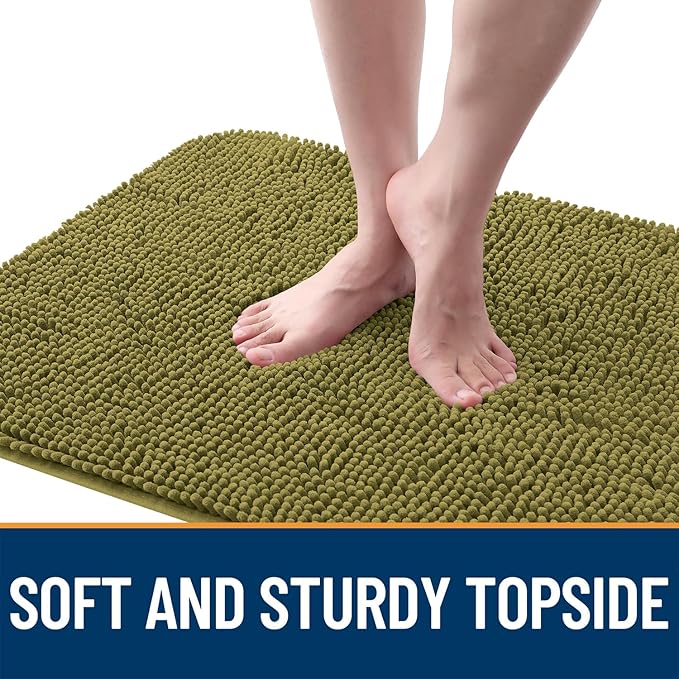 OLANLY Dog Door Mat for Muddy Paws 59x35, Super Absorbent Chenille Mud Mat | - Image 4