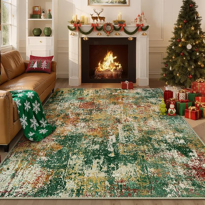 RELEANY Washable 5'x7' Abstract Area Rug - Image 8