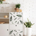 NAKLEO Painting Stencil for Crafts A4 8.3” x 11.8”, Fern Leaf Frond Pattern, Reusable Plastic DIY & Scrapbooking Drawing Template, Decoupage Art Home Decor, Wall Wood Fabric Furniture
