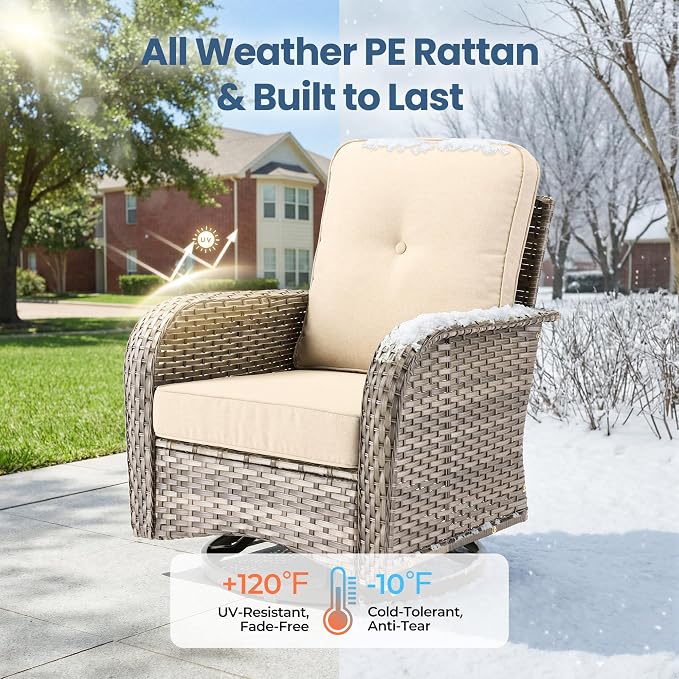 Weaxty 8 Pieces Outdoor Patio Furniture Sets - Image 8