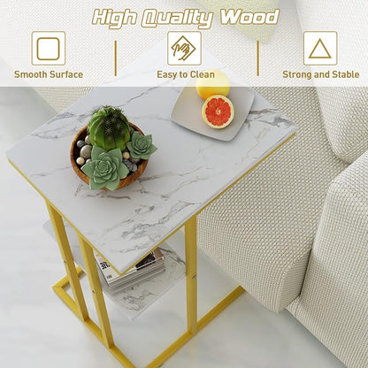 Easy Paws C Shaped End Table, Small Side Table - Image 4