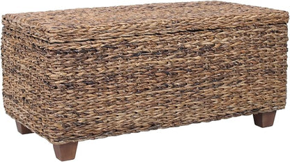 East at Main Woven Rattan Storage Coastal Coffee Table by EastatMain