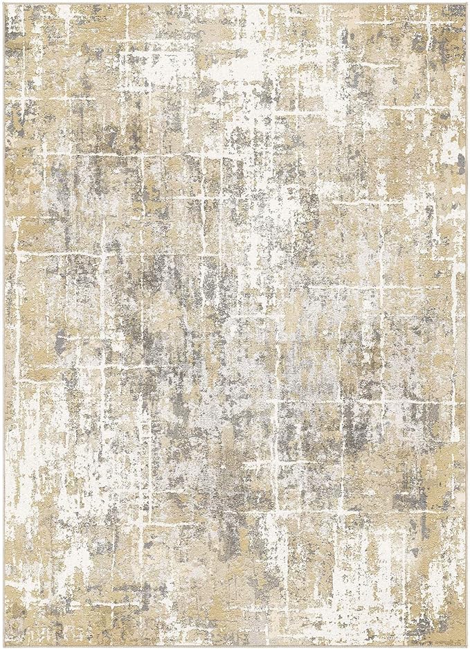 DMOYEST Area Rug Living Room Rugs 9x12 Washable Abstract Carpet | Neutral - Image 9