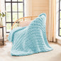 L'AGRATY Chunky Knit Throw Blanket by LAGRATY
