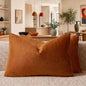 GIGIZAZA Burnt Orange Velvet Throw Pillow Covers 12x20 Pack of 2 | Decorative by GIGIZAZAFocusingonhomedecoration