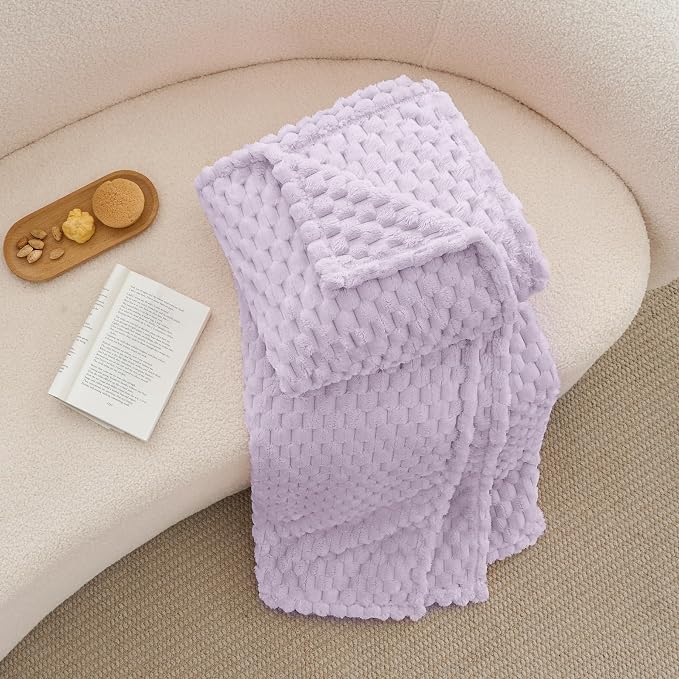 BEDELITE Lavender Twin Blanket for Couch, Soft Cozy Gifts for Women, 60*80 | 3D - Image 7