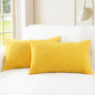 CaliTime Decorative Throw Pillow Covers 20 X 12 Inches Mustard Yellow | Pack of by CaliTime