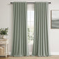 100% Blackout Curtains 102 Inch Length 2 Panels Set by Guken