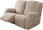 Genina Recliner Loveseat Covers, Stretch Reclining Sofa Covers, 2 Seater Couch by Genina