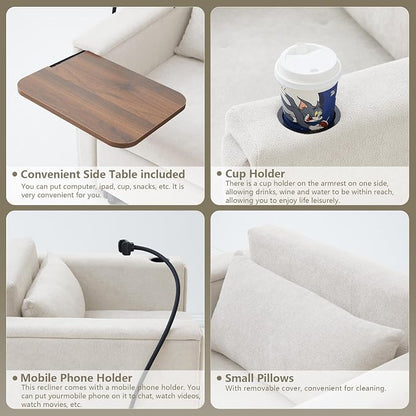 LEVNARY 3-in-1 Convertible Chair Pull Out Bed, Single Sofa Chair Sleeper - Image 5