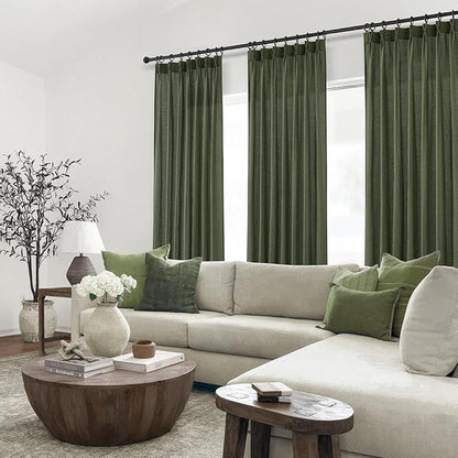 Topfinel 90 Inches Long Linen Curtains - Image 8
