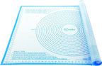 Silicone Pastry Mat 26'' By 34'' Extra Large Baking Mat with Measurements for Dough Rolling, Kneading Board, Kitchen Counter Mats for Dough, Pastry, Fondant, Pie Crust, Cookies, Bread, Pasta, Pizza
