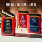 Folgers 1850 Black Gold Dark Roast Ground Coffee, 12 Ounce (Pack of 6)