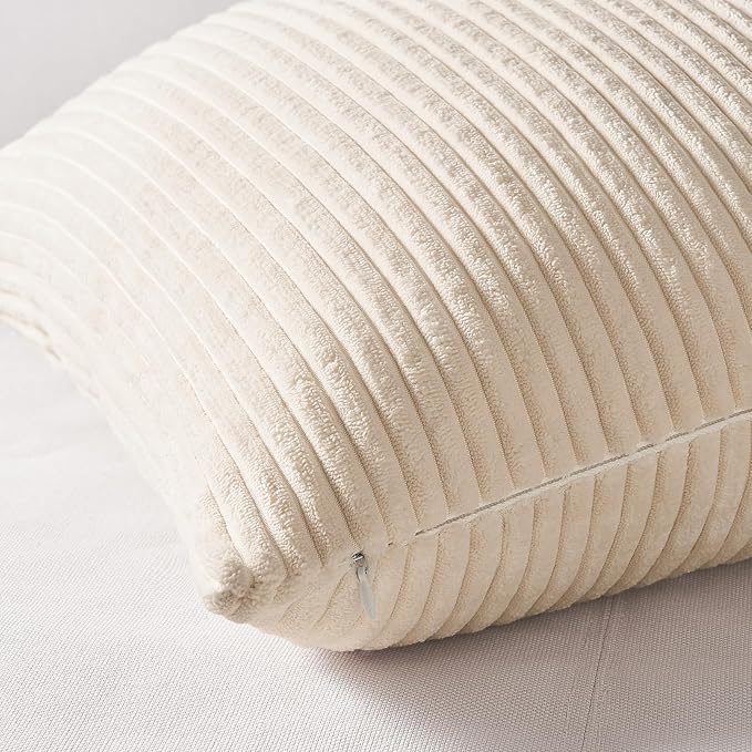 Topfinel 4 Packs Neutral Decorative Throw Pillows Covers 16x16 Inch - Image 2