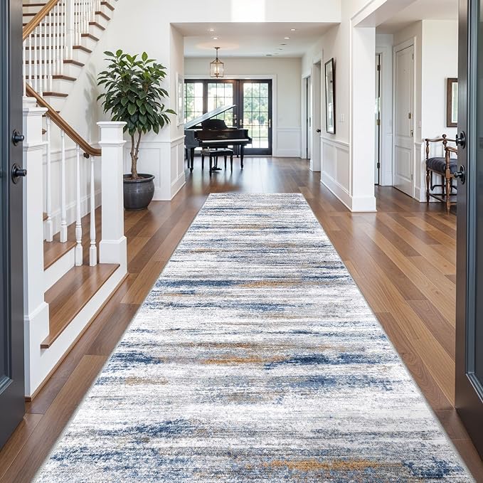 4x12 Runner Rug for Wide Hallway: Long Washable Runners for Entryway Living by WIEVEDENS