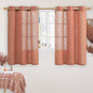 Natural Linen Semi Sheer Curtains 48 Inch by LAMIT