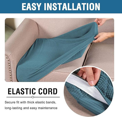 H.VERSAILTEX Super Stretch Individual Seat Sofa Covers Couch Slipcover Sets - Image 6
