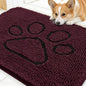 OLANLY Dog Door Mat for Muddy Paws 30x20, Paw Print Design Chenille Mud Mat | by OLANLY