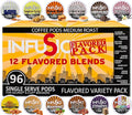 InfuSio Flavored Coffee Pods Variety Pack – 96 Count, 12 Gourmet Medium Roast Dessert-Inspired Blends like Bananas Foster & Crème Brûlée, Compatible with Keurig K-Cup 2.0 Brewers