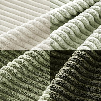 MIULEE Soft Corduroy Decorative Throw Pillow Covers Light Green 18x18 | Set of 4 - Image 2