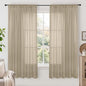 BGment Camel Linen Curtains 63 Inches Long by BGment