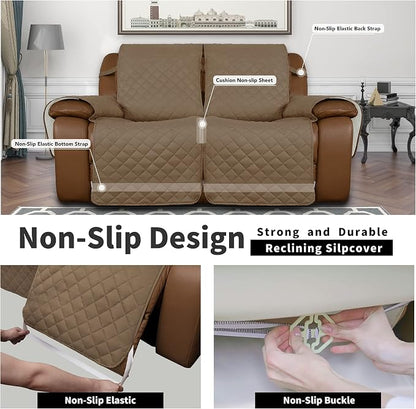 Easy-Going Loveseat Recliner Cover, Reversible Couch Cover - Image 4