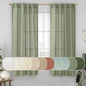 60 Inch Length Window Linen Curtains, Light Filtering Sheer Panels | Semi Sheer by LAMIT