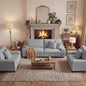DOPEDIO Modern Living Room Sofa Set, 71.25" Chenille Loveseat by DOPEDIO