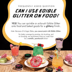 MONÉGASQUE Iconic Gold Edible Glitter for Drinks 10g – Edible Glitter for Cakes & Cocktails – Gold Sprinkles Spray for Food, Cupcake, & Cake Decorations – Halloween Cocktail & Drink Shimmer Powder