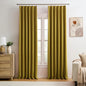 Yellow Pinch Pleated Curtains 108 Inch Length 2 Panels Set Noise Cancelling by KEQIAOSUOCAI