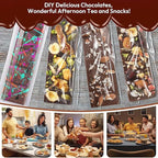 Chocolate Bar Mold, Food Grade Deep Large Silicone Chocolate Molds for Dubai Chocolate Bar Pistachio Chocolate Stuffed Bar Candy Knafeh Kit