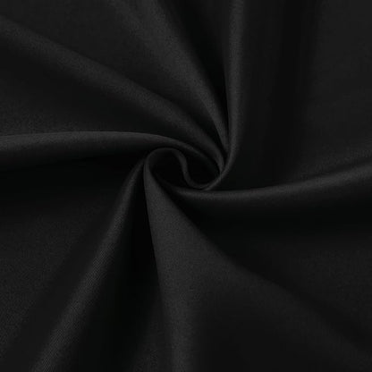 Black Curtains Blackout 120 Inches Long, Luxury Faux Silk Polyester Pinch - Image 7