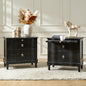 HULALA HOME Solid Wood Storage End Tables by HULALAHOME