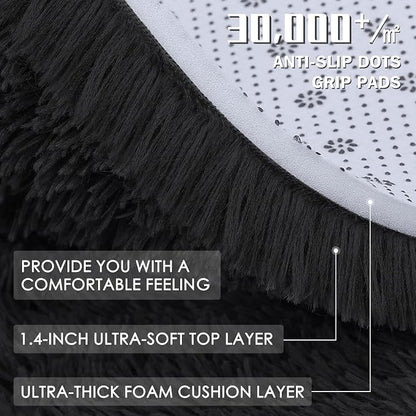 OLANLY 4x8 Area Rugs for Living Room Bedroom, Machine Washable Soft Fluffy - Image 9