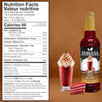 Syruvia Red Velvet Coffee Syrup - 25.4 fl oz - Kosher Coffee Syrups, Gluten Free, No Coloring, Perfect for Drinks, Soda, Shakes, Desserts, and More.