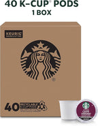 Starbucks K-Cup Coffee Pods, Dark Roast, Caffè Verona for Keurig Brewers, 100% Arabica, 1 Box (40 Pods)