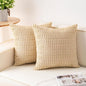 Aegero Pack of 2 Corduroy Decorative Throw Pillow Covers 24x24 Inch by Unknown