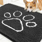 OLANLY Dog Door Mat for Muddy Paws 30x20, Paw Print Design Chenille Mud Mat | by OLANLY