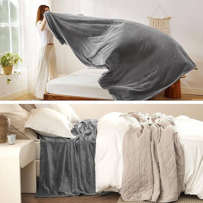 Bedsure GentleSoft Fleece King Size Blankets - Image 5