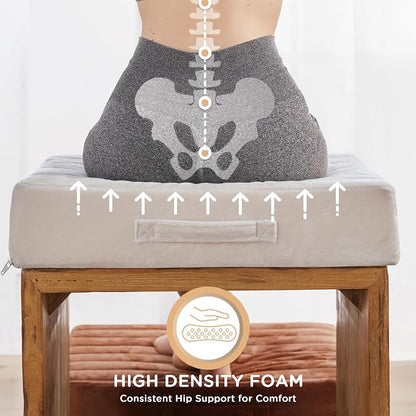 Codi High Density Foam Floor Pillow 2 Sets, Large Meditation Cushions Seating - Image 5