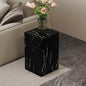 Black Rectangular End Coffee Table, Modern Elegant Bedside Nightstand Table by KTRolster