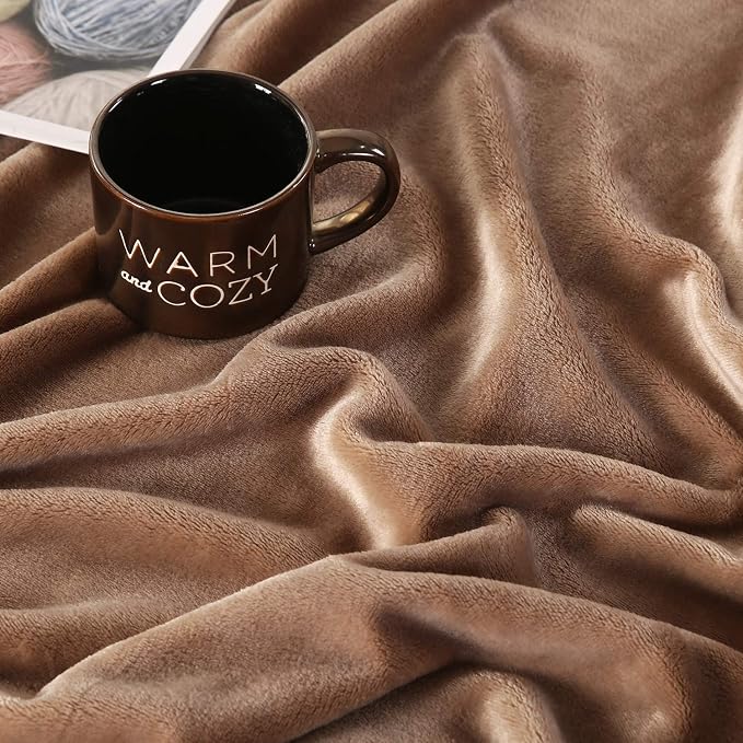 TASTHROW Large Flannel Fleece Throw Blanket, 50×70 Inch | Cozy Lightweight - Image 3