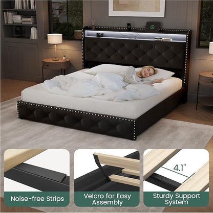 LARMACE Queen Size Bed Frame - Image 9