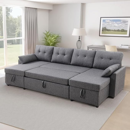 VEVOR U Shaped Sofa Bed, Convertible Sofa Bed by VEVOR