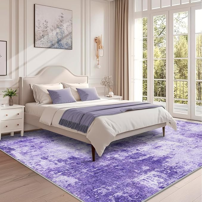 RELEANY Washable 9'x12' Abstract Area Rug - Image 2