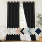 NICETOWN Vintage Open Linen Weave Flax Thermal Curtains, 100% Blackout Curtains by NICETOWN