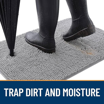 OLANLY Dog Door Mat for Muddy Paws 54x32, Super Absorbent Chenille Mud Mat | - Image 2