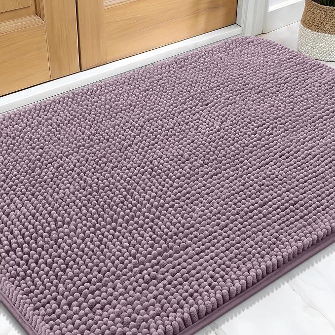 OLANLY Dog Door Mat for Muddy Paws 34x21, Super Absorbent Chenille Mud Mat | by OLANLY