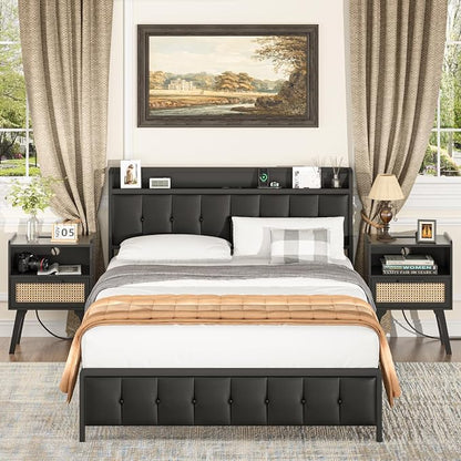 Lerliuo Rattan Nightstands Set of 2 - Image 2