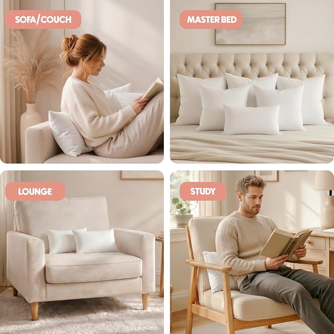 Utopia Bedding 14x22 Pillow Inserts, 2 Pack | Indoor cushion inserts - Image 5